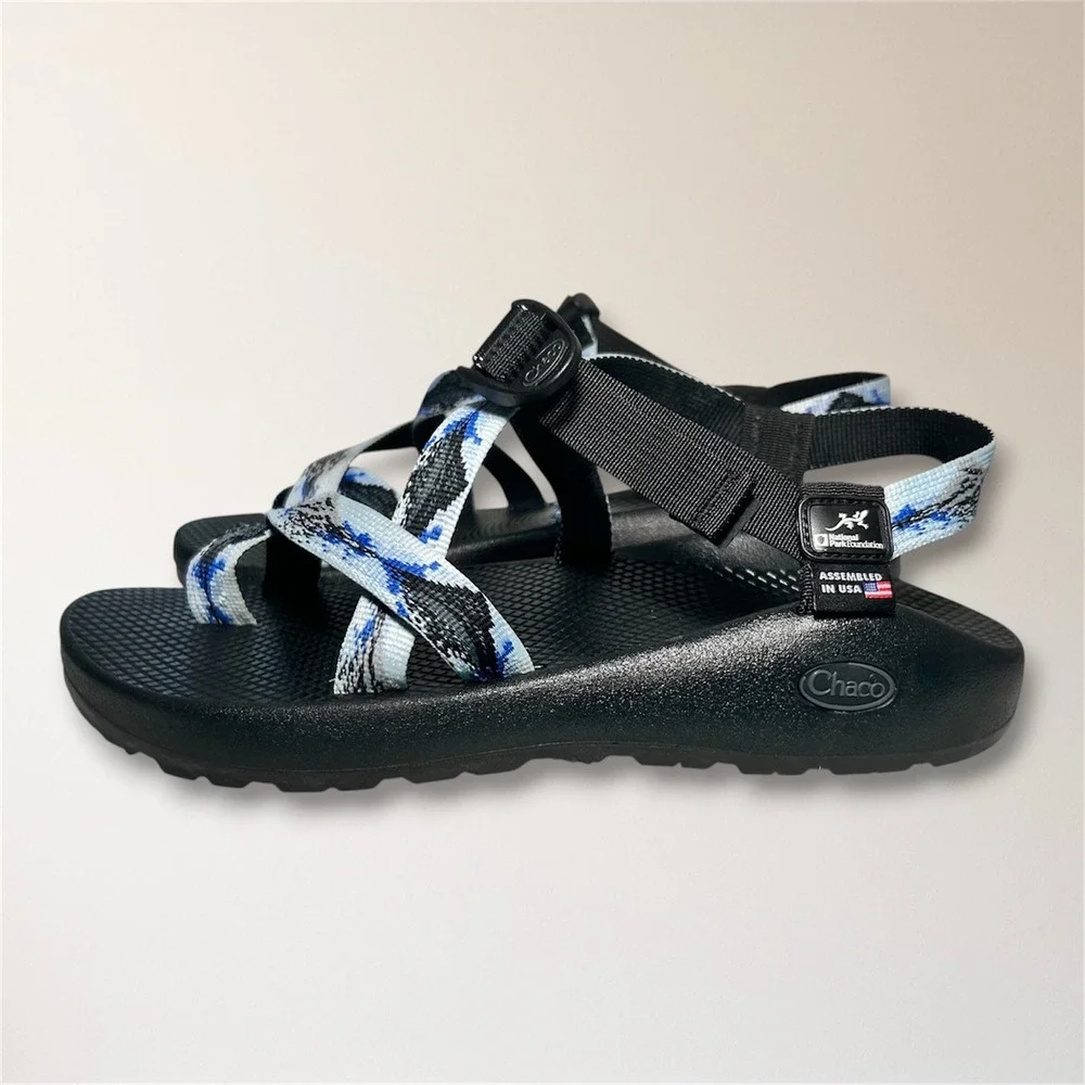 Chaco Z/2 National Park Glacier Hiking Blue Sandals Men's 10 Travel Outdoor
